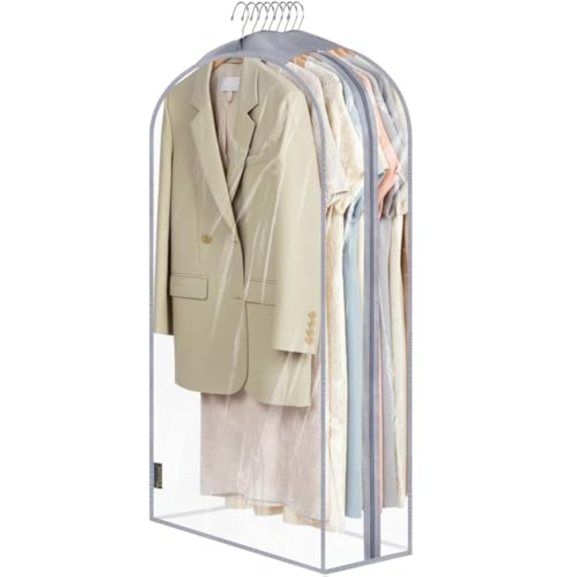 40'' Clear Garment Bags for Closet Storage, 1PK